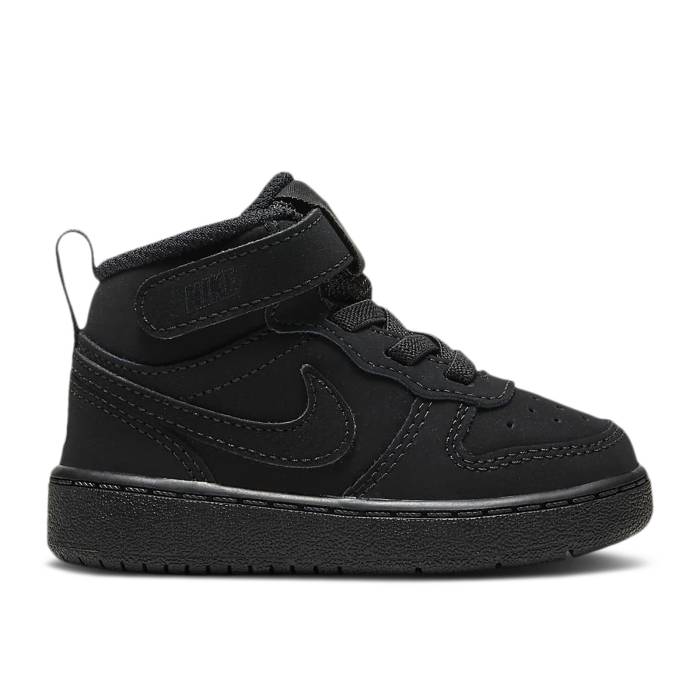ナイキ Nike 【 Court Borough Mid 2 Td 'Triple Black' Infant Black/Black/Black 】 コート ミッド ベビー 黒色 ブラック