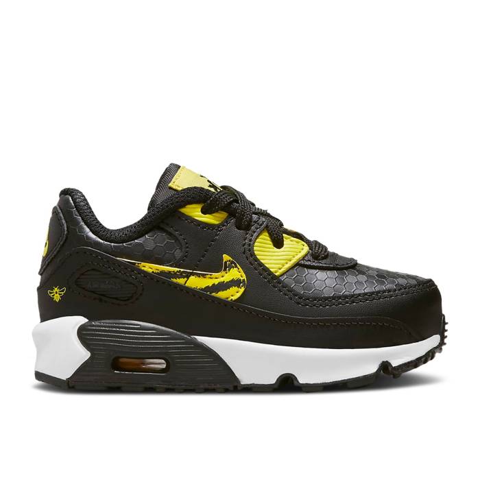 ナイキ Nike 【 Air Max 90 Se Td \u0027Bee\u0027 Infant Black/University Gold/Citron Pulse/Opti Yellow 】 マックス もの言う花 黒いこと 黒いこと ゴールド yellow 黄味がかった・黄色
