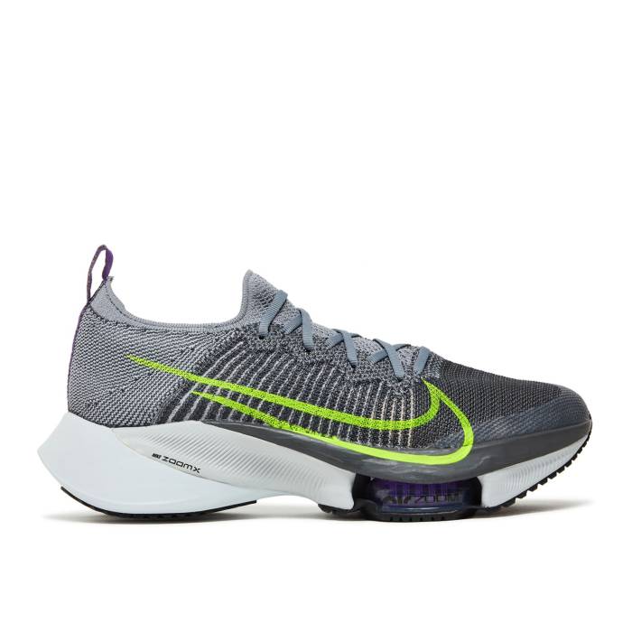 ナイキ Nike 【 Air Zoom Tempo Next% Flyknit \u0027Particle Grey Volt\u0027 Men Particle Grey/Dark Grey/Wild Berry/Volt 】 望遠レンズ 飛球編み物 薄墨色 薄墨色 メンズ 薄墨色 薄墨色 wild ワイルド