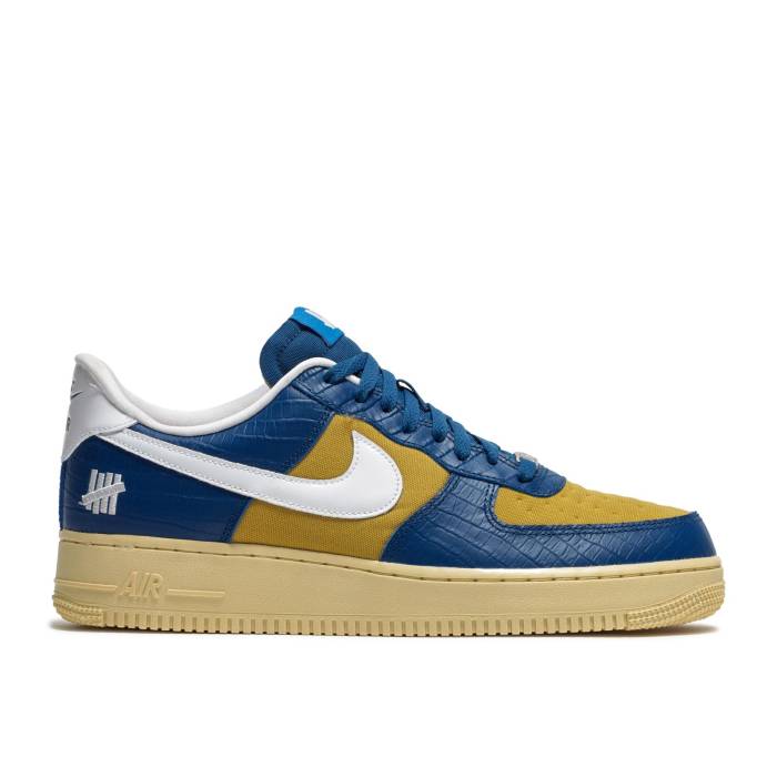 ナイキ Nike 【 Undefeated X Air Force 1 Low Sp Dunk Vs Af1 Men Court Blue/White/Gold 】 アンディフィーテッド メンズ コート 青色 ブルー 白色 ホワイト ゴールド