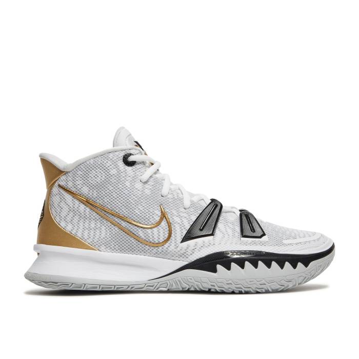 ナイキ Nike 【 Kyrie 7 Ep \u0027Rings\u0027 Men White/Black/Grey Fog/Metallic Gold 】 Kyrie カイリー メンズ 白いこと 白いこと 黒いこと 黒いこと 薄墨色 薄墨色 ゴールド