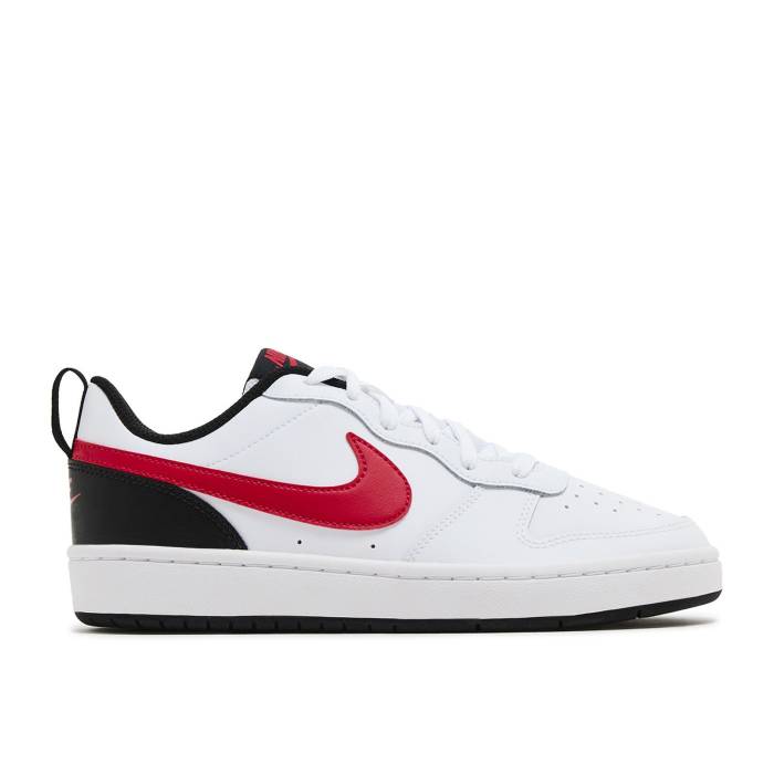ナイキ Nike 【 Court Borough Low 2 Gs 'White University Red' Youth White/Black/University Red 】 コート ジュニア キッズ 白色 ホワイト 黒色 ブラック Red 赤・レッド 20,020円