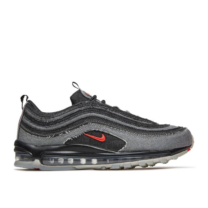 ナイキ Nike 【 Air Max 97 'Denim' Men Dark Smoke Grey/Black/Smoke Grey/Dark Smoke Grey 】 マックス メンズ 灰色 グレー 黒色 ブラック|スニケス