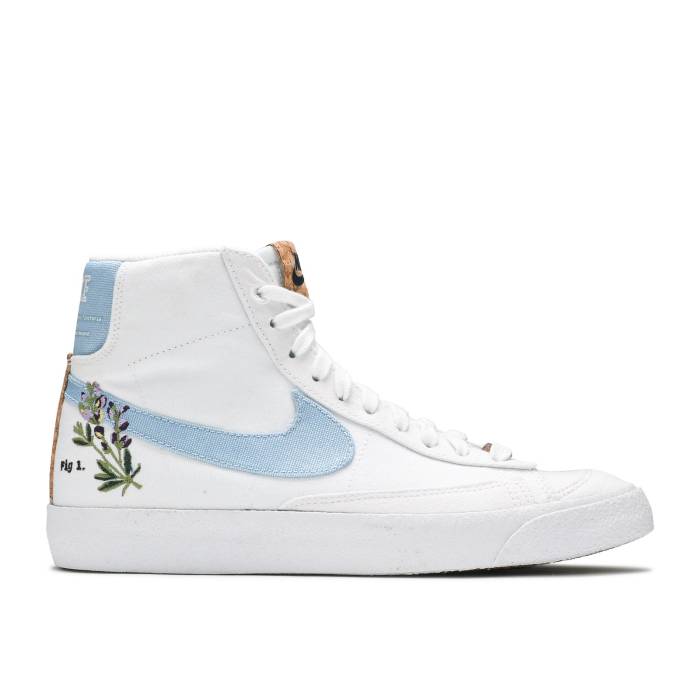 ナイキ Nike 【 Blazer Mid \u002777 Se ガウス \u0027Indigo\u0027 Youth White/Obsidian/White/Obsidian 】 ブレイザー ミッド 御坊っちゃん キッズ 白いこと 白いこと