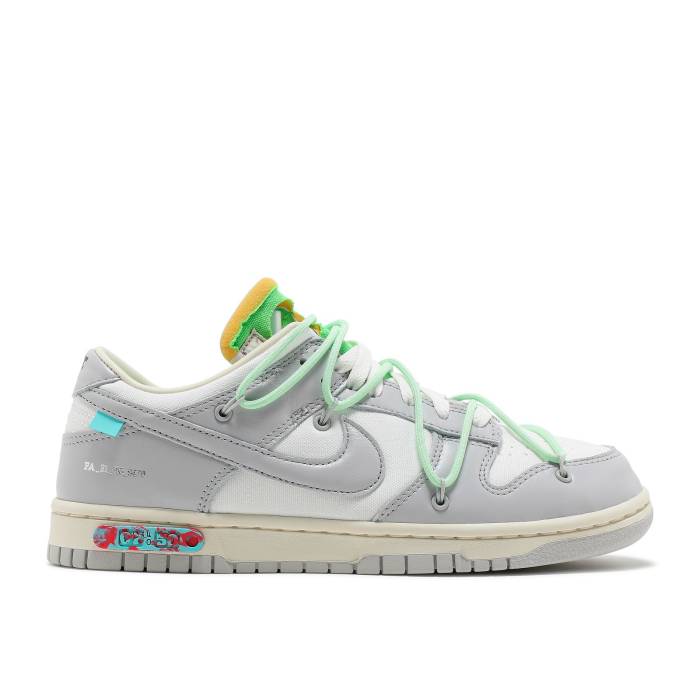 ナイキ Nike 【 Off-White X Dunk Low \u0027Lot 07 Of 50\u0027 Men Sail/Neutral Grey/Vapor Green 】 象牙色 ダンク メンズ 薄墨色 薄墨色 green 緑・緑であること