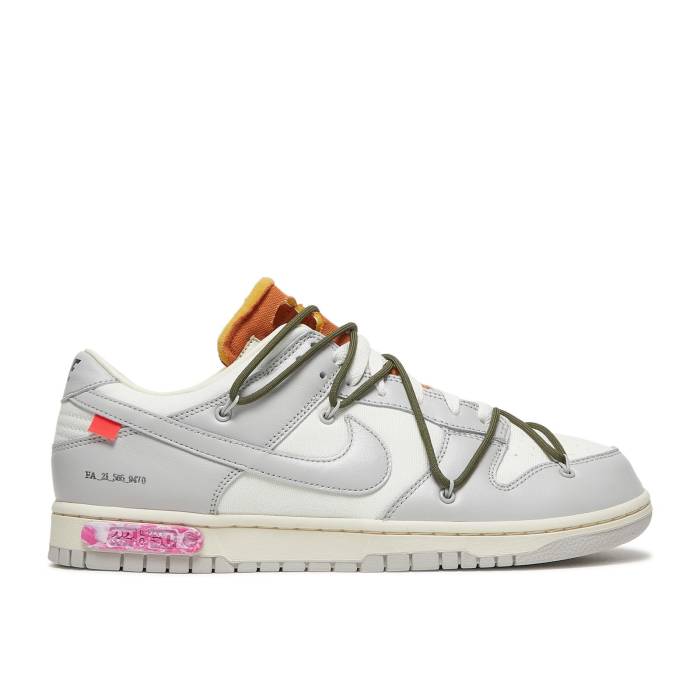 ナイキ Nike 【 Off-White X Dunk Low \u0027Lot 22 Of 50\u0027 Men Sail/Neutral Grey/Medium Olive 】 象牙色 ダンク メンズ 薄墨色 薄墨色 olive オリーブ
