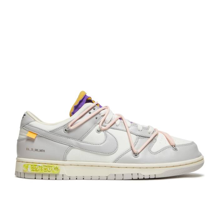 ナイキ Nike 【 Off-White X Dunk Low Lot 24 Of 50 Men Sail/Neutral Grey/Washed Coral 】 オフホワイト ダンク メンズ 灰色 グレー