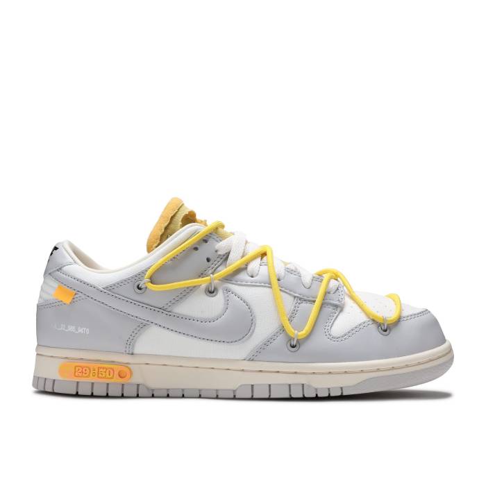 ナイキ Nike 【 Off-White X Dunk Low Lot 29 Of 50 Men Sail/Neutral Grey/Opti Yellow 】 オフホワイト ダンク メンズ 灰色 グレー yellow 黄色・イエロー