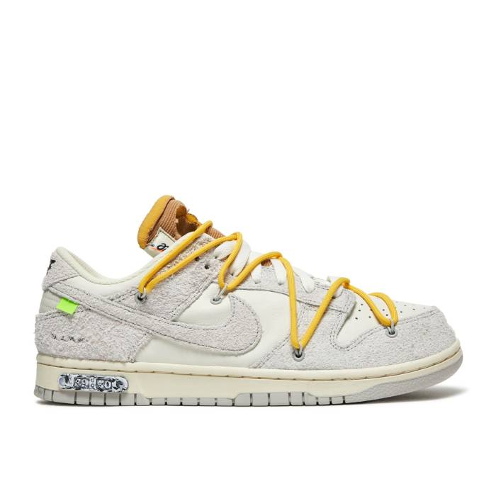 ナイキ Nike 【 Off-White X Dunk Low Lot 39 Of 50 Men Sail/Neutral Grey/Amarillo 】 オフホワイト ダンク メンズ 灰色 グレー