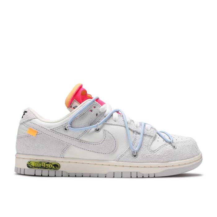 ナイキ Nike 【 Off-White X Dunk Low Lot 38 Of 50 Men Sail/Neutral Grey/Psychic Blue 】 オフホワイト ダンク メンズ 灰色 グレー 青色 ブルー