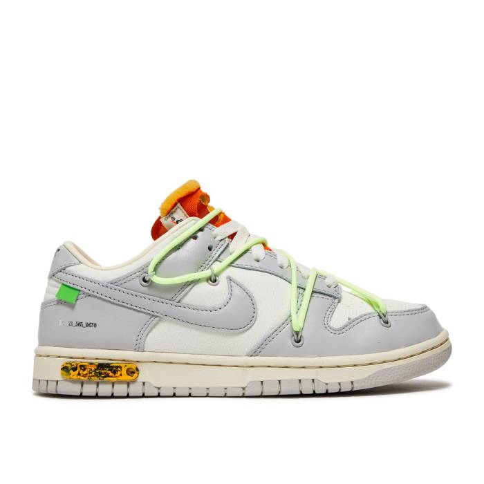 ナイキ Nike 【 Off-White X Dunk Low Lot 43 Of 50 Men Sail/Neutral Grey/Barely Volt 】 オフホワイト ダンク メンズ 灰色 グレー