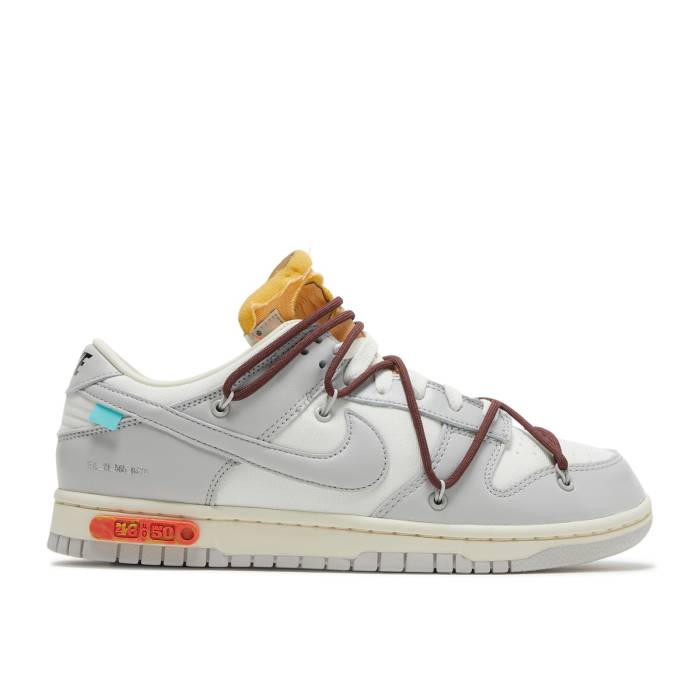 ナイキ Nike 【 Off-White X Dunk Low Lot 46 Of 50 Men Sail/Neutral Grey 】 オフホワイト ダンク メンズ 灰色 グレー