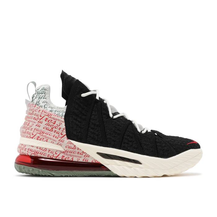 ナイキ Nike 【 Diana Taurasi X Lebron 18 'La Cabra' Men Black/University Red/Pale Ivory 】 Lebron レブロン メンズ 黒色 ブラック Red 赤・レッド アイボリー