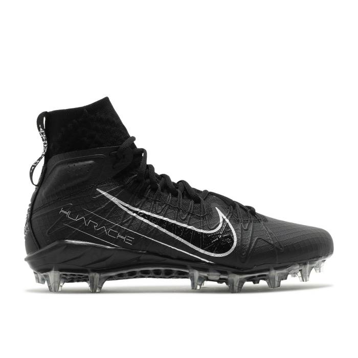 ナイキ Nike 【 Alpha Huarache 7 Elite \u0027Black\u0027 Men Black/Metallic Silver/Black 】 アルファ Huarache ハラチ エリート メンズ 黒いこと 黒いこと Silver しろがね色・しろがね色