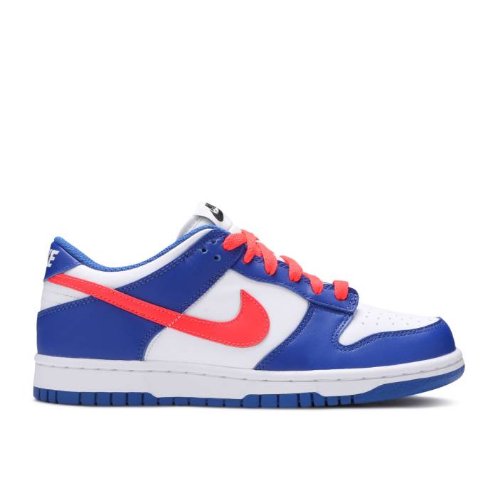 ナイキ Nike 【 Dunk Low ガウス \u0027Game Royal Crimson\u0027 Youth White/Game Royal/Black/Bright Crimson 】 ダンク 御坊っちゃん キッズ 白いこと 白いこと Game 競り合い 黒いこと 黒いこと クリムゾン