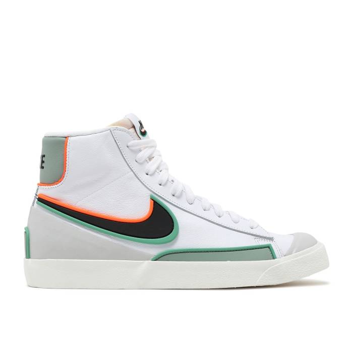 ナイキ Nike 【 Blazer Mid \u002777 Infinite \u0027White Roma Green\u0027 Men White/Black/Jade Smoke/Roma Green 】 ブレイザー ミッド 永遠の都 メンズ 白いこと 白いこと 黒いこと 黒いこと 翡翆・ジェード 永遠の都 green 緑・緑であること