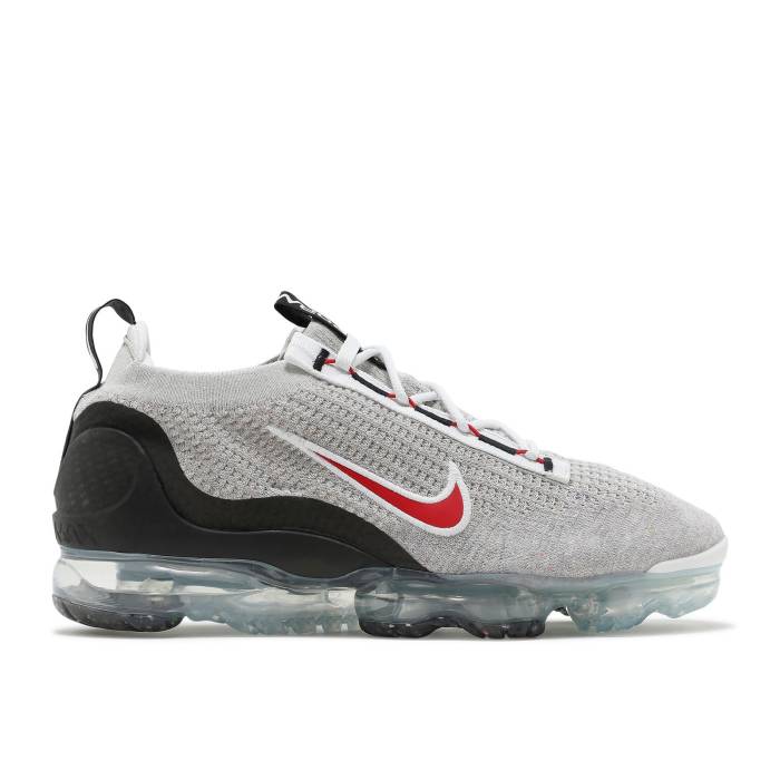 ナイキ Nike 【 Air Vapormax 2021 Flyknit Light Bone University Red Men Light Bone/Summit White/Black/University Red 】 フライニット メンズ 白色 ホワイト 黒色 ブラック Red 赤・レッド