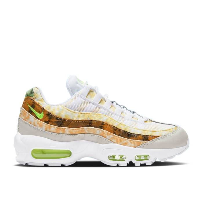 ナイキ Nike 【 Wmns Air Max 95 \u0027Multi Tie-Dye\u0027 Women White/Barely Volt/Light Bone 】 マックス レディース 白いこと 白いこと