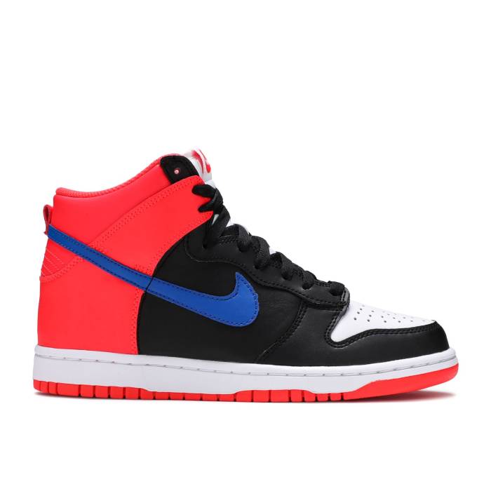 ナイキ Nike 【 Dunk High ガウス \u0027Knicks\u0027 Youth Black/Game Royal/Bright Crimson/White 】 ダンク ご機嫌 御坊っちゃん キッズ 黒いこと 黒いこと Game 競り合い クリムゾン 白いこと 白いこと