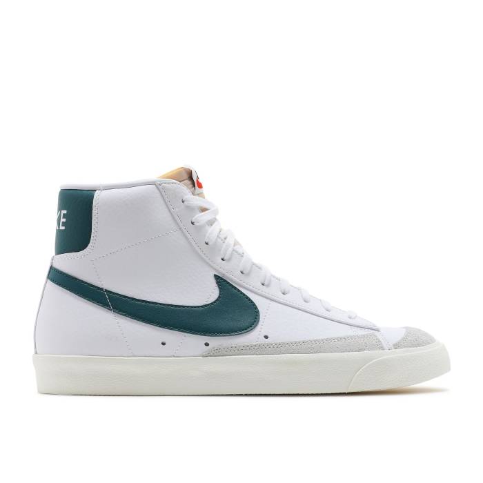 ナイキ Nike 【 Blazer Mid \u002777 Vintage \u0027White Dark Teal Green\u0027 Men White/Sail/White/Dark Teal Green 】 ブレイザー ミッド vintage ビンテージ・ヴィンテージ メンズ 白いこと 白いこと green 緑・緑であること