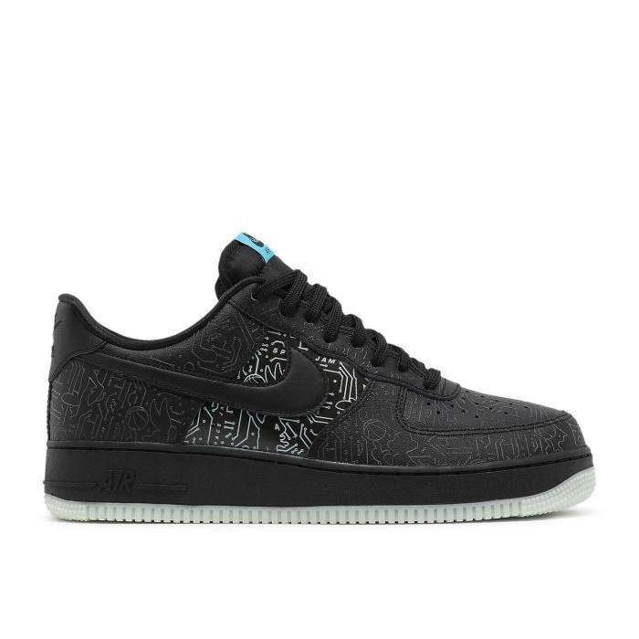ナイキ Nike 【 Space Jam X Air Force 1 \u002707 \u0027Computer Chip\u0027 Men Black/Light Blue Fury/Black 】 ジャム メンズ 黒いこと 黒いこと 青碧 青碧