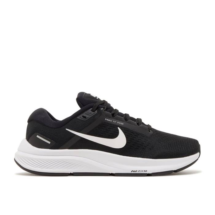 ナイキ Nike 【 Wmns Air Zoom Structure 24 \u0027Black White\u0027 Women Black/White 】 望遠レンズ レディース 黒いこと 黒いこと 白いこと 白いこと