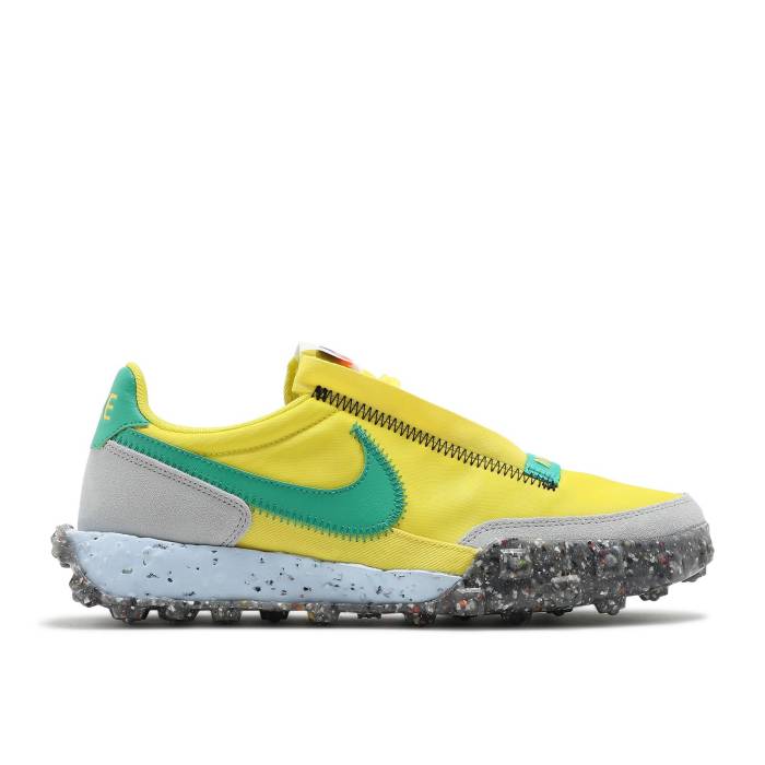 ナイキ Nike 【 Wmns Waffle Racer Crater 'Yellow Strike Roma Green' Women Yellow Strike/Photon Dust/Chambray Blue/Roma Green 】 ワッフル ストライク ローマ レディース yellow 黄色・イエロー ストライク 青色 ブルー ロー