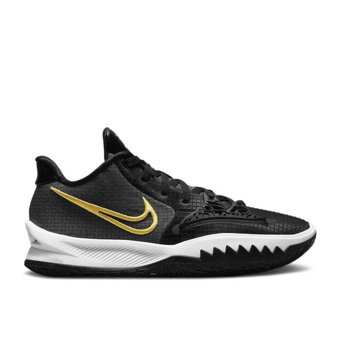 ナイキ Nike 【 Kyrie Low 4 'Takashi' Men Black/Black/White/Metallic Gold 】 Kyrie カイリー メンズ 黒色 ブラック 白色 ホワイト ゴールド｜スニケス