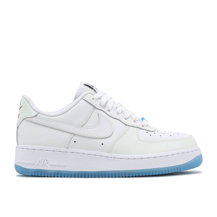 ナイキ Nike 【 Wmns Air Force 1 '07 Lx 'Uv Reactive' Women White/Black/White/University Blue 】 レディース 白色 ホワイト 黒色 ブラック 青色 ブルー｜スニケス