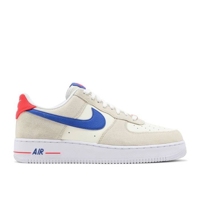 ナイキ Nike 【 Air Force 1 \u002707 Lv8 \u0027Coconut Milk Hyper Royal\u0027 Men Coconut Milk/White/Bright Crimson/Hyper Royal 】 メンズ 白いこと 白いこと クリムゾン