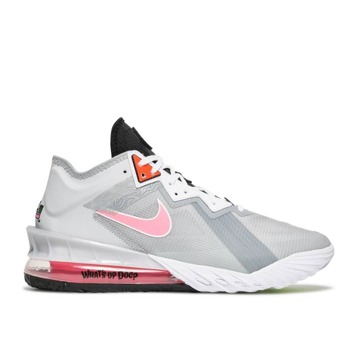 ナイキ Nike 【 Space Jam X Lebron 18 Low \u0027Bugs X Marvin\u0027 Men Light Smoke Grey/Black/White/Sunset Pulse 】 ジャム Lebron レブロン メンズ 薄墨色 薄墨色 黒いこと 黒いこと 白いこと 白いこと