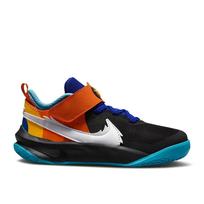 ナイキ Nike 【 Space Jam X Team Hustle D10 Se Ps \u0027Tune Squad\u0027 Youth Black/Hyper Royal/Orange/White 】 ジャム Team 野球クラブ 御坊っちゃん キッズ 黒いこと 黒いこと orange 橙・オレンジ色 白いこと 白いこと