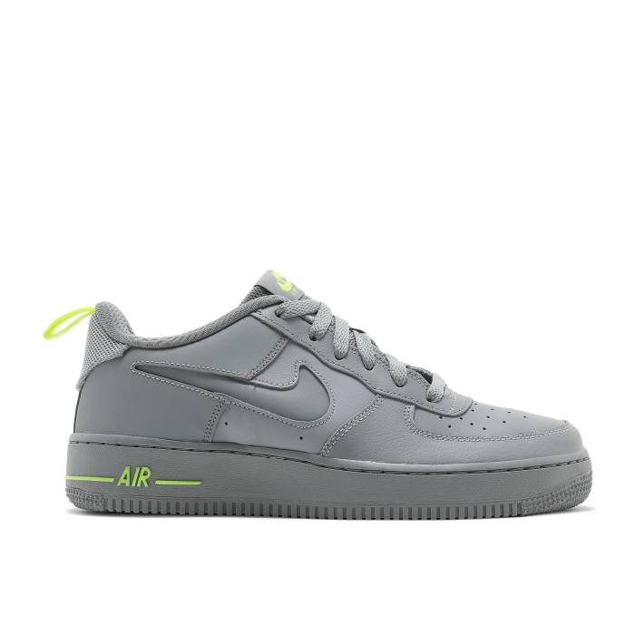 ナイキ Nike 【 Air Force 1 '07 Lv8 Gs 'Particle Grey Volt' Youth Particle Grey/Particle Grey/Volt 】 灰色 グレー ジュニア キッズ 灰色 グレー｜スニケス