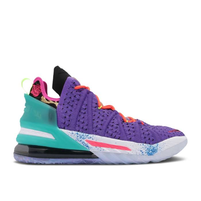 ナイキ Nike 【 Lebron 18 Ep 'Best Of 10-18' Men Psychic Purple/Black/Multi-Color 】 Lebron レブロン メンズ Purple 紫・パープル 黒色 ブラック 75,570円