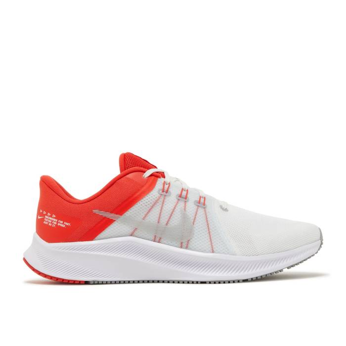 ナイキ Nike 【 Quest 4 'White Chile Red' Men White/Chile Red/Pure Platinum/Wolf Grey 】 メンズ 白色 ホワイト Red 赤・レッド ピュア Platinum プラチナム 灰色 グレー