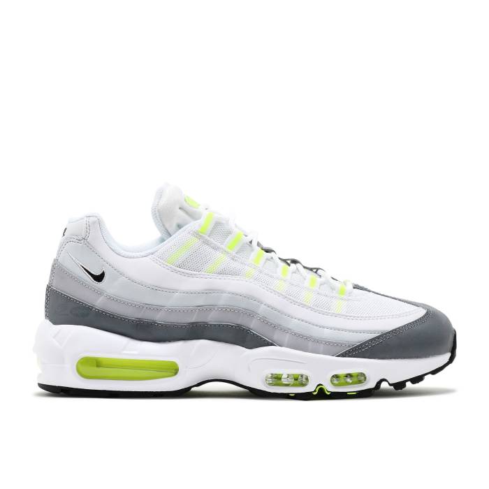 ナイキ Nike 【 Air Max 95 \u0027Logos Pack - White Neon\u0027 Men White/Cool Grey/Wolf Grey/Black 】 マックス 白いこと 白いこと メンズ 白いこと 白いこと 冷やりとした 薄墨色 薄墨色 黒いこと 黒いこと