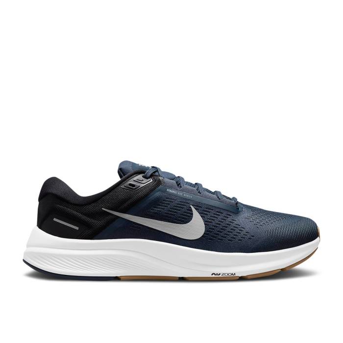 ナイキ Nike 【 Air Zoom Structure 24 \u0027Thunder Blue\u0027 Men Thunder Blue/Black/Dark Obsidian/Wolf Grey 】 望遠レンズ メンズ サンダー 青味 青み 黒いこと 黒いこと 薄墨色 薄墨色