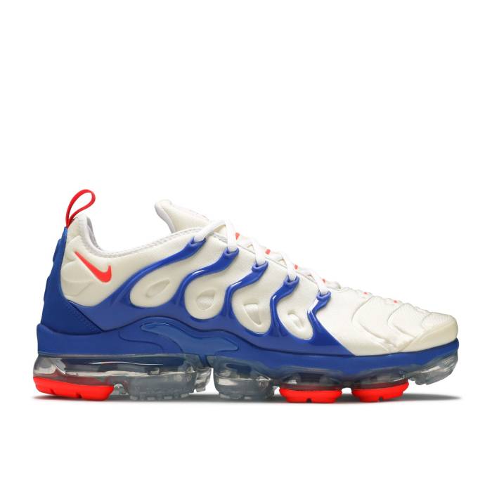 ナイキ Nike 【 Air Vapormax Plus \u0027Coconut Milk Hyper Royal\u0027 Men Coconut Milk/Hyper Royal/White/Bright Crimson 】 メンズ 白いこと 白いこと クリムゾン