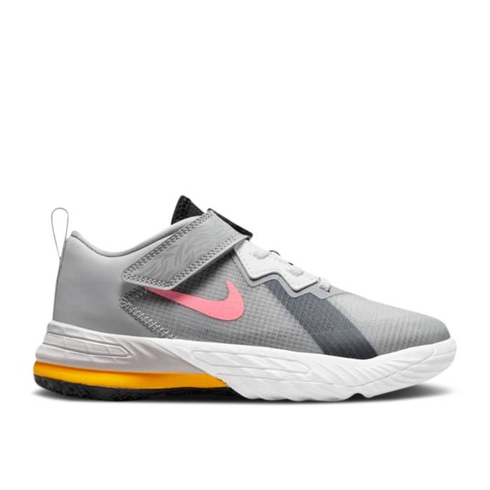ナイキ Nike 【 Space Jam X Lebron 18 Low Ps \u0027Bugs X Marvin\u0027 Youth Light Smoke Grey/Black/White/Sunset Pulse 】 ジャム Lebron レブロン 御坊っちゃん キッズ 薄墨色 薄墨色 黒いこと 黒いこと 白いこと 白いこと