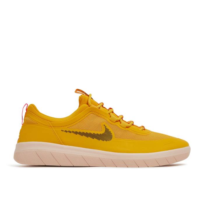 ナイキ Nike 【 Nyjah Free 2 Sb \u0027Pollen\u0027 Men Pollen/Pink Blast/Black 】 無償性 エスビー メンズ pink サクラ色 ブラジャー同盟罷業 黒いこと 黒いこと