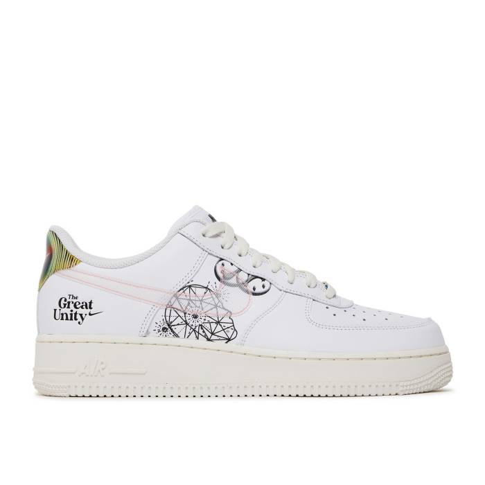 ナイキ Nike 【 Air Force 1 Low \u0027The Great Unity\u0027 Men White/White/Green/Pink 】 メンズ 白いこと 白いこと green 緑・緑であること pink サクラ色