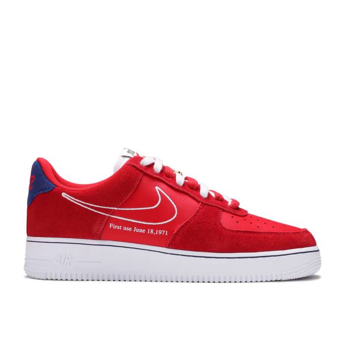 ナイキ Nike 【 Air Force 1 '07 Lv8 'First Use - University Red' Men University Red/White/Deep Royal Blue 】 メンズ Red 赤・レッド 白色 ホワイト ディープ 青色 ブルー