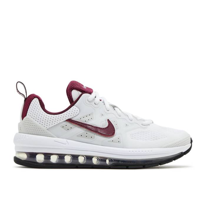 ナイキ Nike 【 Air Max Genome ガウス \u0027White Dark Beetroot\u0027 Youth White/Photon Dust/Grey Fog/Dark Beetroot 】 マックス 御坊っちゃん キッズ 白いこと 白いこと 薄墨色 薄墨色