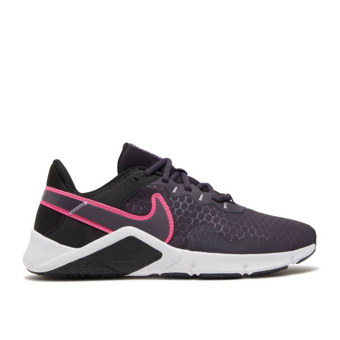 ナイキ Nike 【 Wmns Legend Essential 2 \u0027Black Hyper Pink\u0027 Women Black/Cave Purple/Lilac/Hyper Pink 】 Legend 言い伝え レディース 黒いこと 黒いこと Purple 紫・パープル pink サクラ色