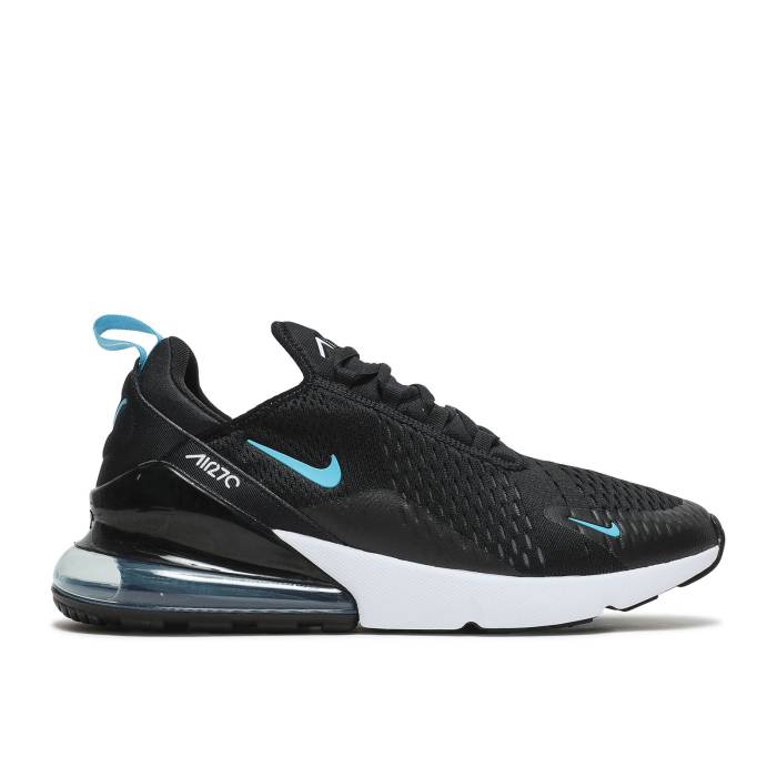 ナイキ Nike 【 Air Max 270 \u0027Black Light Blue Fury\u0027 Men Black/Dark Smoke Grey/White/Light Blue Fury 】 マックス 青味 青味 メンズ 黒いこと 黒いこと 薄墨色 薄墨色 白いこと 白いこと 青味 青味