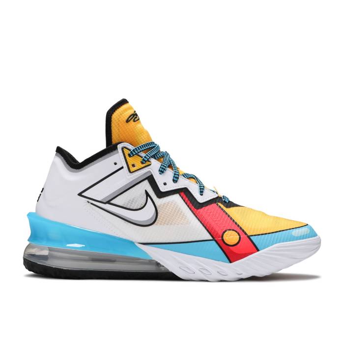 ナイキ Nike 【 Lebron 18 Low \u0027Stewie\u0027 Men White/White/Black/Baltic Blue 】 Lebron レブロン メンズ 白いこと 白いこと 黒いこと 黒いこと 青味 青み