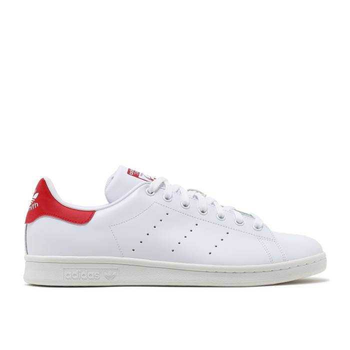 アディダス Adidas 【 Stan Smith Collegiate Red Men Running White Footwear/Running White/Collegiate Red 】 メンズ 白色 ホワイト Red 赤・レッド