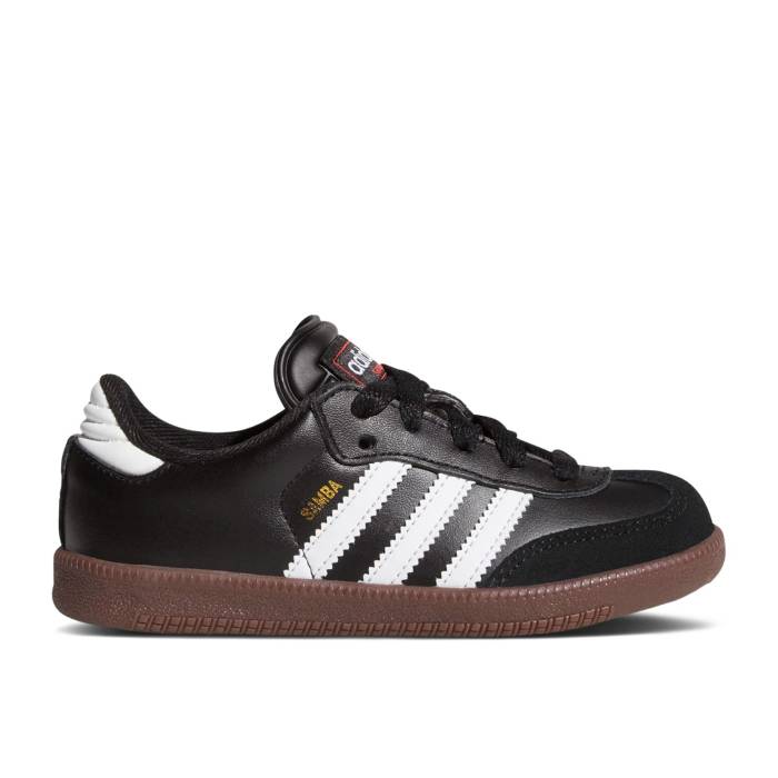 アディダス Adidas 【 Samba Classic J 'Black Gum' Youth Core Black/Footwear White/Core Black 】 サンバ クラシック ジュニア キッズ コア 黒色 ブラック 白色 ホワイト