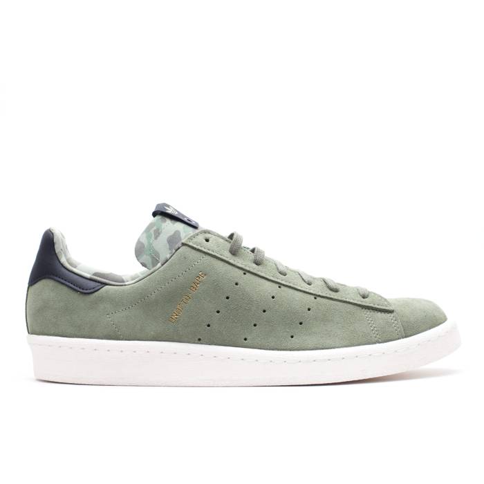 アディダス Adidas 【 Undefeated X A Bathing Ape X Campus 80S 'Olive' Men Shioli/Shioli/Chalk2 】 アンディフィーテッド キャンパス メンズ｜スニケス
