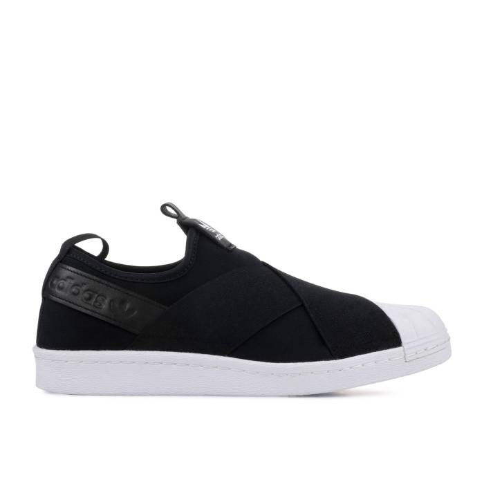 アディダス Adidas 【 Wmns Superstar Slip-On 'Black' Women Core Black/Core Black/Running White Ftw 】 Superstar スーパースター slip-on スリッポン レディース コア 黒色 ブラック 白色 ホワイト